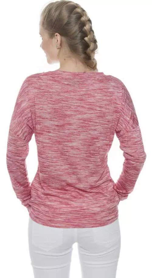 Eplé női póló rózsaszín csíkos mintával