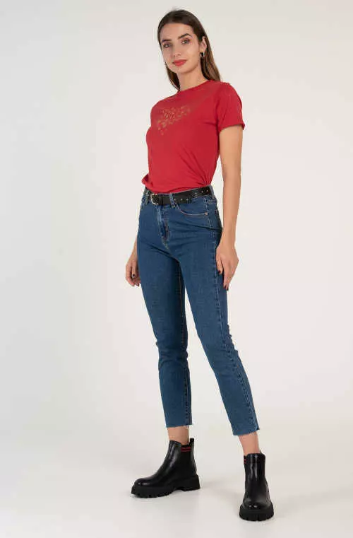 Piros női rövid ing