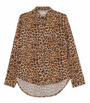 Kényelmes női ing leopárd mintával